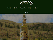 Tablet Screenshot of orchardhillcidery.com